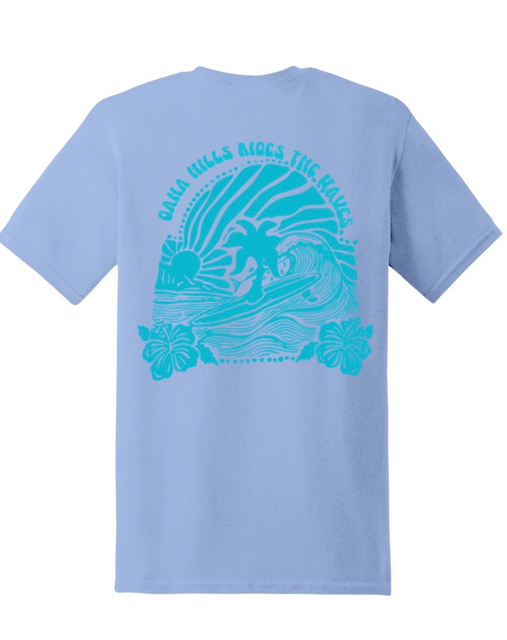 Dana Hills Rides the Waves Surf Tee - Youth